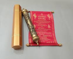 Scroll Invitation Cards